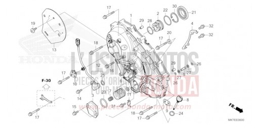 RIGHT CRANKCASE COVER ADV750S de 2025